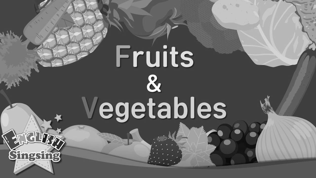 Kids vocabulary -[Old] Fruits & Greens – Study English for youths – English educational video