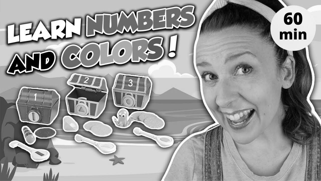 Learn Numbers, Colours, Counting and Shapes with Ms Rachel |  Studying Movies for Toddlers in English