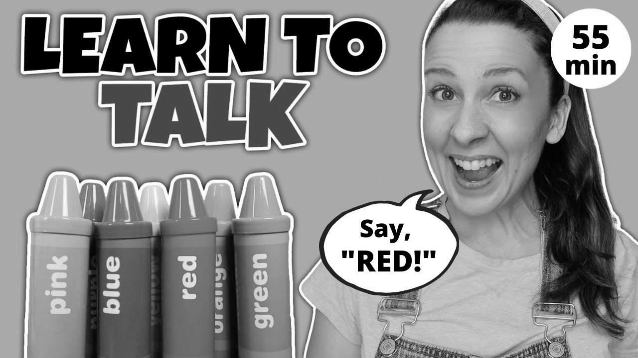 Be taught To Talk – Toddler Learning Video – Be taught Colours with Crayon Surprises – Speech Delay – Baby