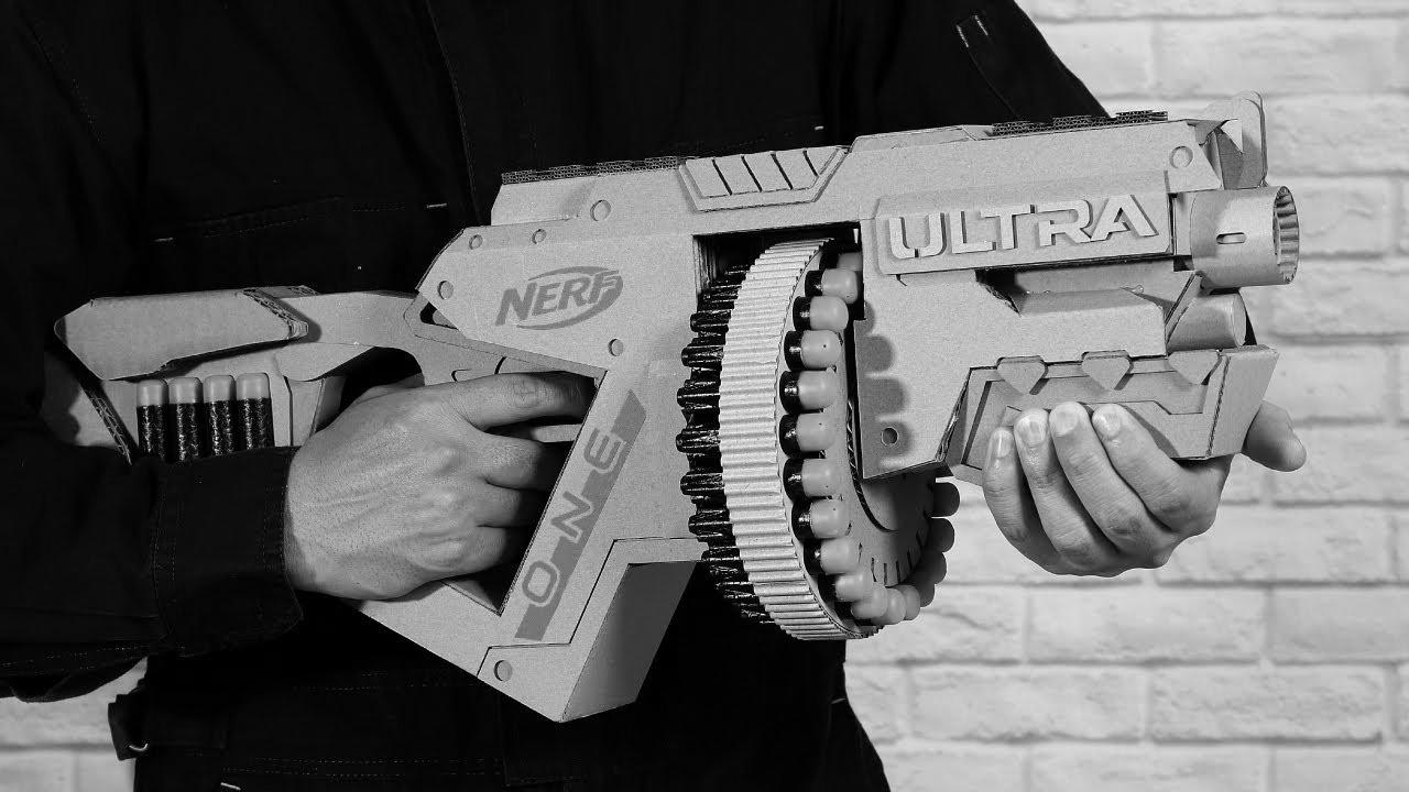 ダンボールでナーフの銃をつくる｜Learn how to make NERF Gun with Cardboard