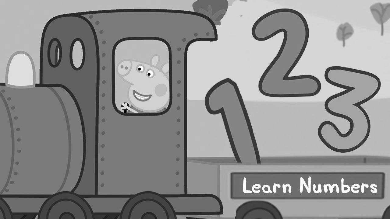 Peppa Pig – Learn Numbers With Trains – Peppa Pig the Practice Driver!  – Studying with Peppa Pig