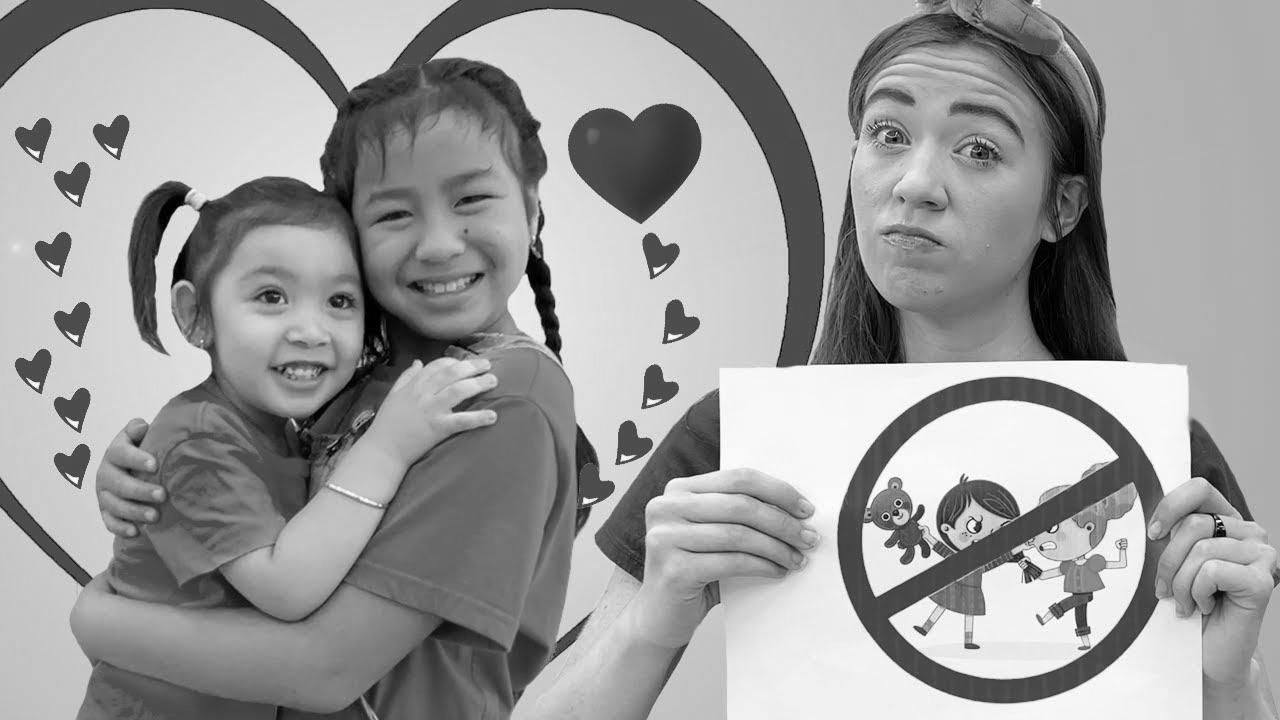 Jannie and Maddie Study Guidelines for Children |  Kids Learn Sharing is Caring and More Rules