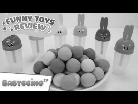 Babyccino Humorous Toys Assessment Episode 9 – Be taught Colours Rainbow Ice Cream & Kinetic Sand