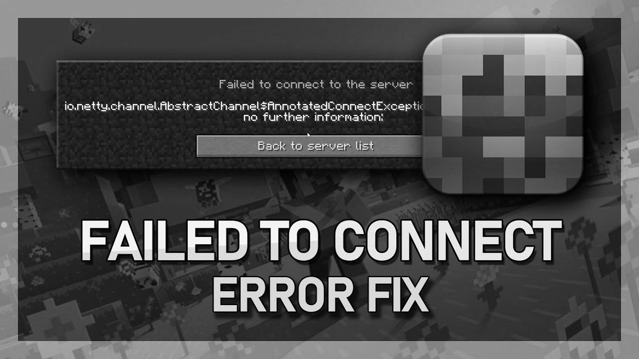 Minecraft – How To Repair IO Netty Channel Abstract Channel … Error (Failed to connect to server)